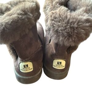 White Mountain Chocolate Fur Boots